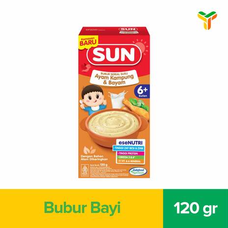 SUN BUBUR SEREAL SUSU LIWET AYAM KAMPUNG BOX 120G