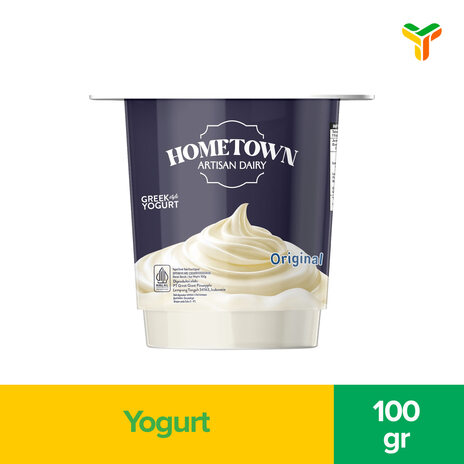 HOMETOWN GREEK STYLE YOGURT ORIGINAL 100GR C12