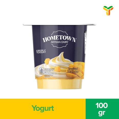 HOMETOWN GREEK STYLE YOGURT HONI PINEAPPLE100 C12