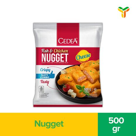 CEDEA FISH N CHICKEN NUGGET CHEESE 500GR C12