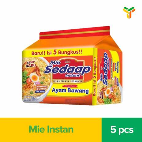 SEDAAP MIE AYAM BAWANG 5X71GR_1C8P