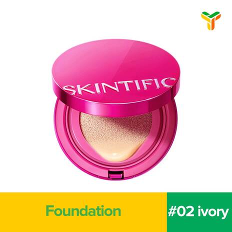 SKINTIFIC CUSHION COVER GLOW 02 IVORY