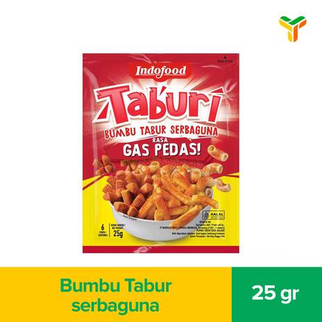 INDOFOOD BUMBU TABUR TABURI GAS PEDAS 25GR