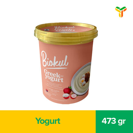 BIOKUL YOGURT GREEK LYCHEE 473GR C6