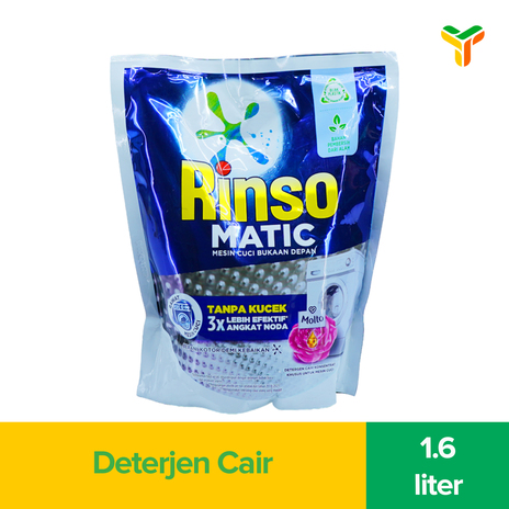 RINSO MATIC DETERJEN CAIR BUKAAN DEPAN 1.6L