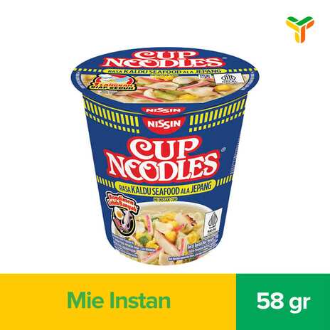 NISSIN CUP NOODLES KALDU SEAFOOD JEPANG 58GR
