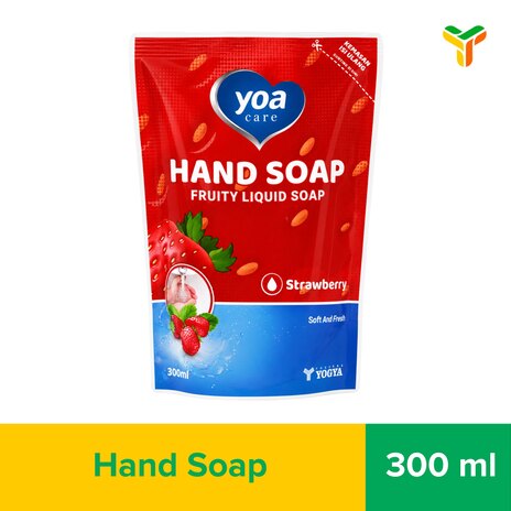 YOA HAND SOAP STRAWBERRY REFF 300ML