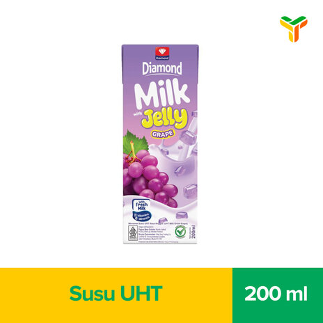 DIAMOND MILK JELLY GRAPE 200ML