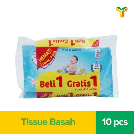 CUSSONS BABY WIPES MILD N GENTLE 10S BANDED_1C18P