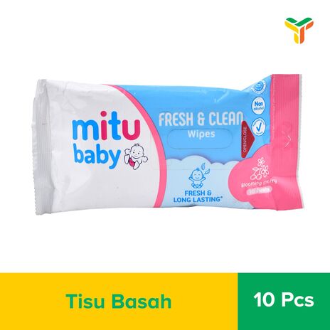 MITU BABY WIPES FRESH N CLEAN PINK 10S_1C144P_Y