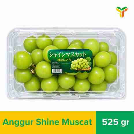 ANGGUR GREEN SEEDLESS SHINE MUSCOT 525GR