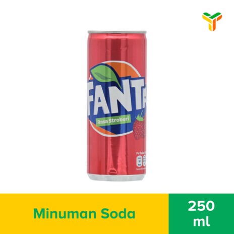 1 KARTON FANTA STRAWBERRY SLIM CAN 250ML