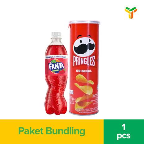 PRINGLES BUNDLING DENGAN FANTA ZERO 390ML HARGA SPECIAL RP 26950 