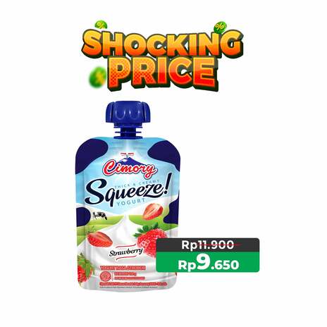 CIMORY SQUEEZE STRAWBERRY 120GR C24