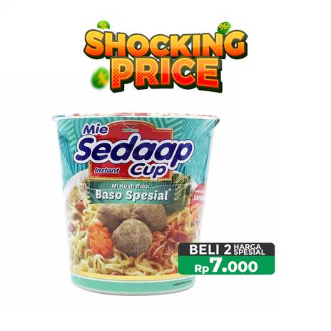 2PCS SEDAAP MIE CUP BASO SPESIAL  85 G_1C12P
