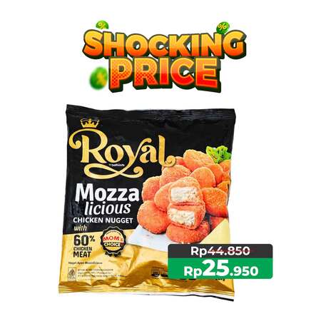 BELFOODS ROYAL MOZZALICIOUS CHICKEN NUGGET 250 C24